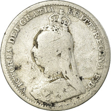 Coin, Great Britain, Victoria, 3 Pence, 1891, F(12-15), Silver, KM:758