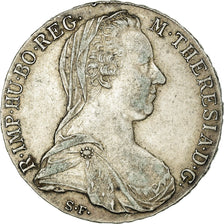Coin, Austria, Joseph II, Thaler, 1780, Official restrike, EF(40-45), Silver