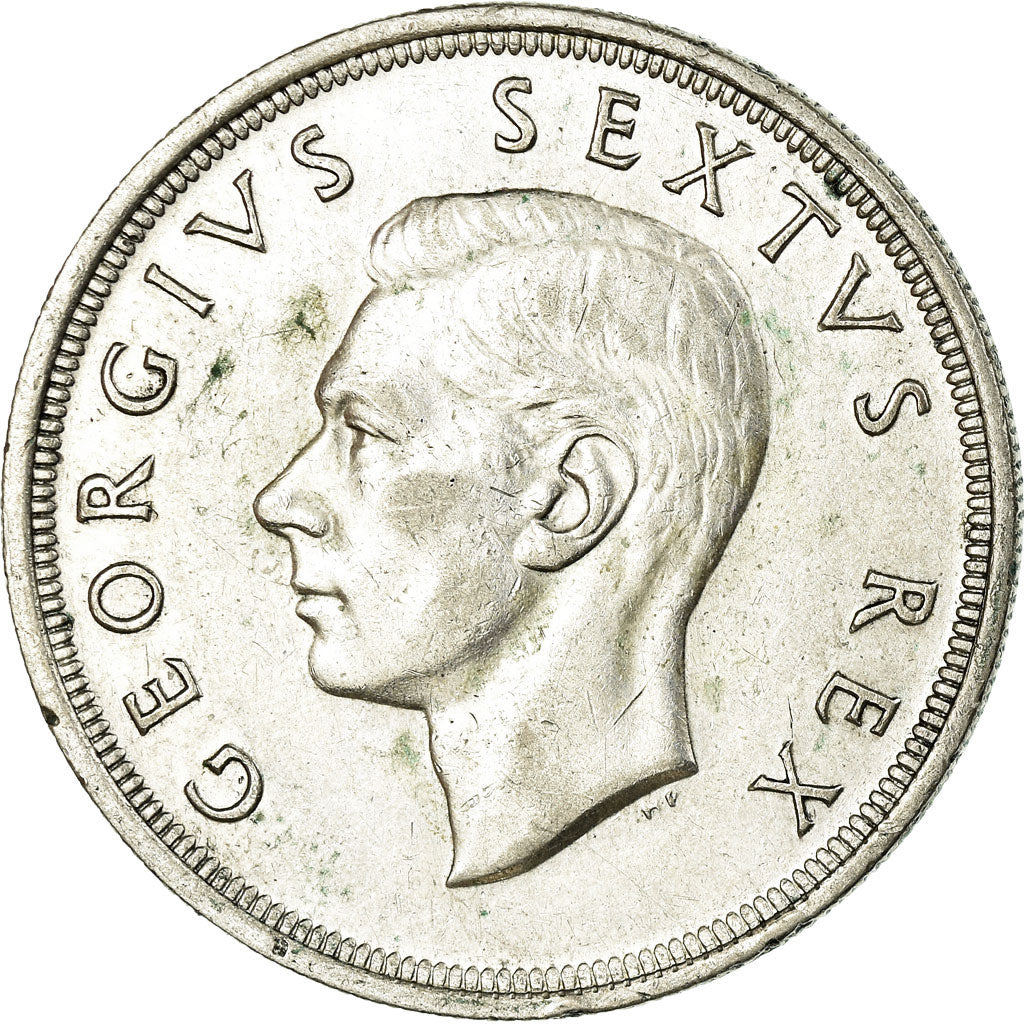 Coin, South Africa, George VI, 5 Shillings, 1952, EF(40-45), Silver, KM:41