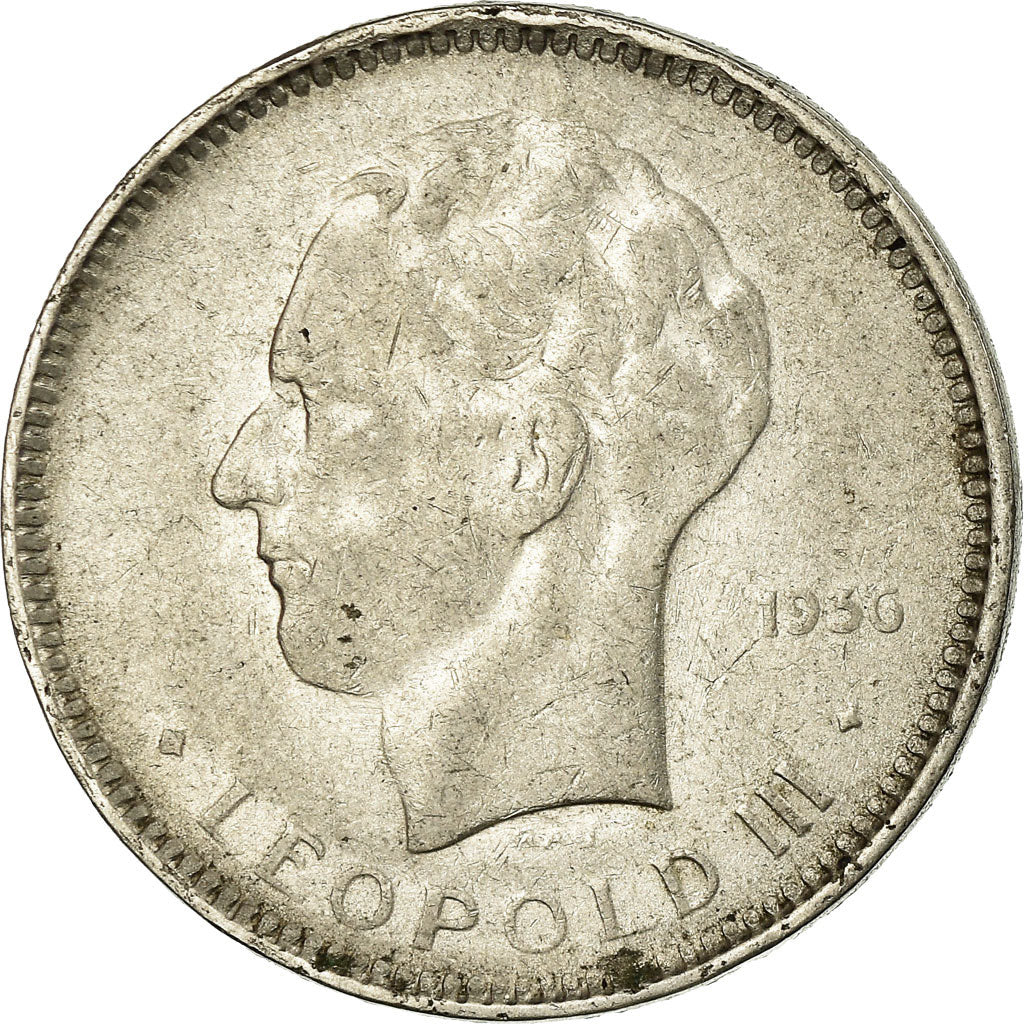 Coin, Belgium, Leopold III, 5 Francs, 5 Frank, 1936, VF(30-35), Nickel, KM:108