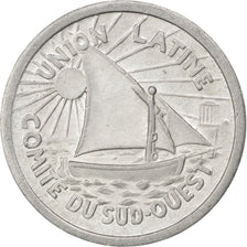 Francia, 10 Centimes, BB+, Alluminio, Elie:15.8