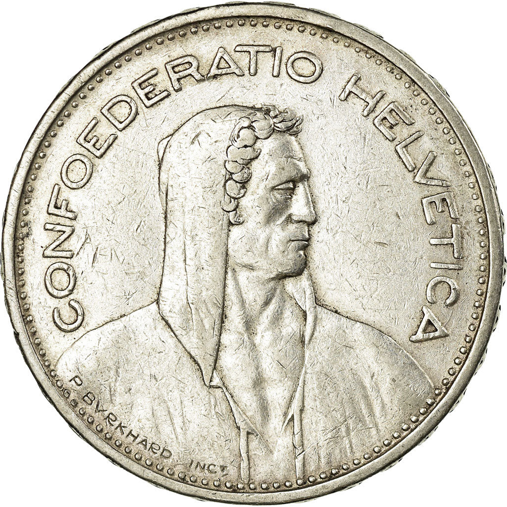 Coin, Switzerland, 5 Francs, 1932, Bern, EF(40-45), Silver, KM:40