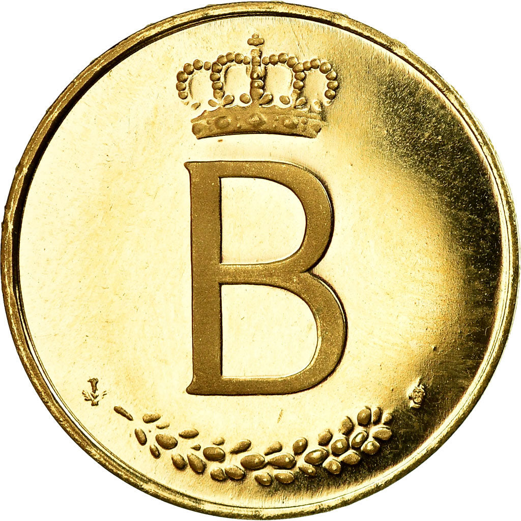 Coin, Belgium, Baudouin I, 20 Francs, 20 Frank, 1976, MS(65-70), Gold