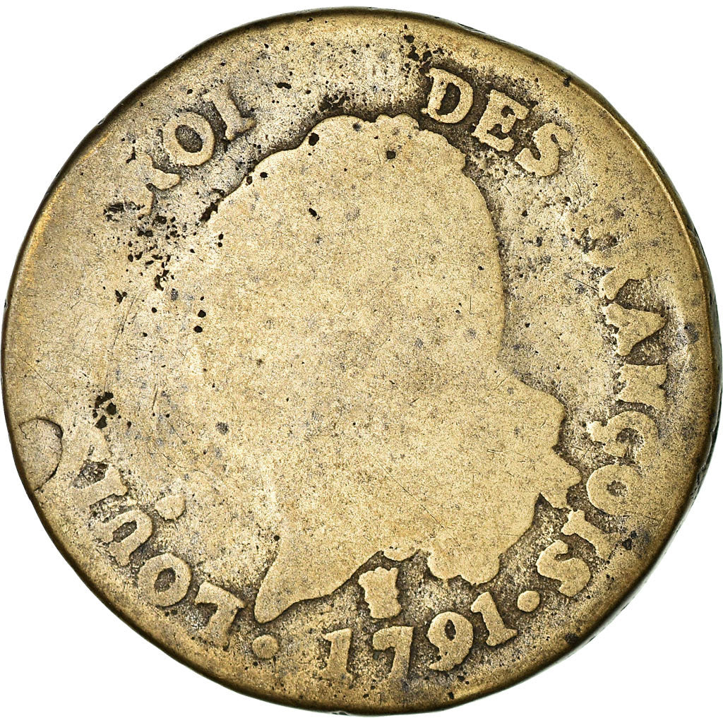 Coin, France, Louis XVI, 30 sols françois, 30 Sols, 1791, Limoges, Contemporary
