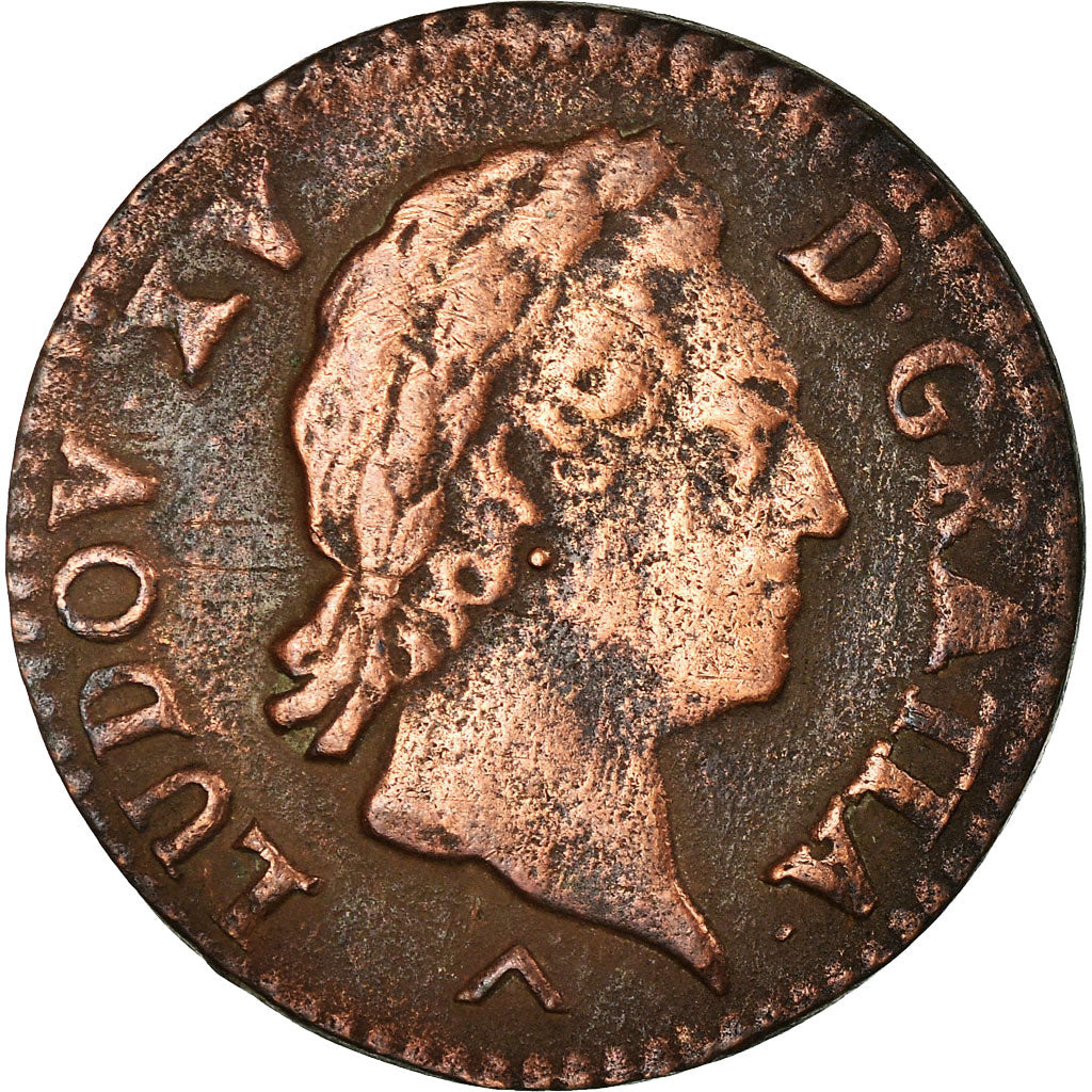 Moneta, Francia, Louis XV, Demi sol à la vieille tête, 1/2 Sol, 1771, Lille