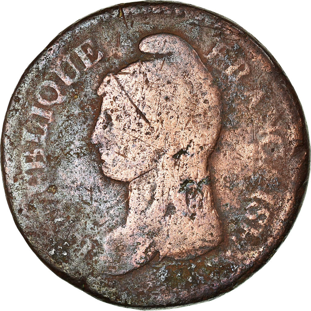Monnaie, France, Dupré, Decime, 1799, Paris, B, Bronze, Gadoury:187, KM:644.1
