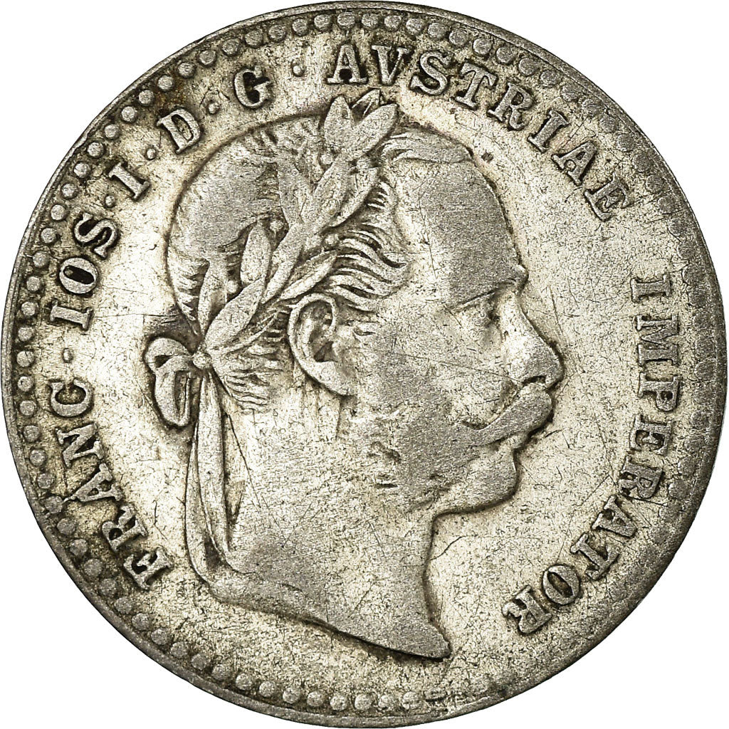 Coin, Austria, Franz Joseph I, 10 Kreuzer, 1872, EF(40-45), Silver, KM:2206