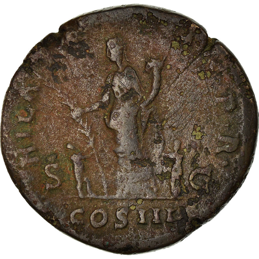 Munten, Hadrius, Dupondius, 128-132, Roma, FR+, Bronze