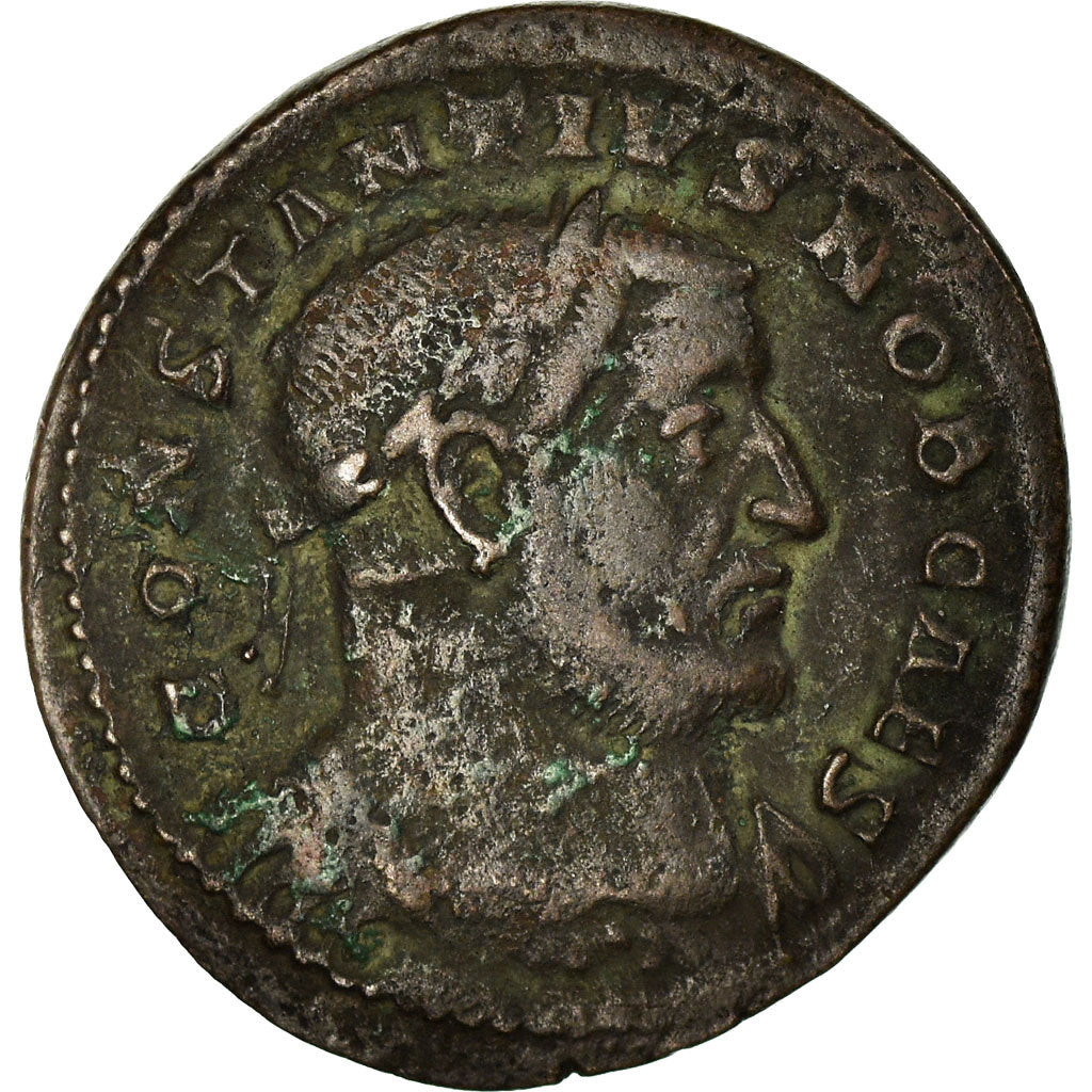 Coin, Constantius I, Follis, 302-303, Trier, EF(40-45), Billon, RIC:530a