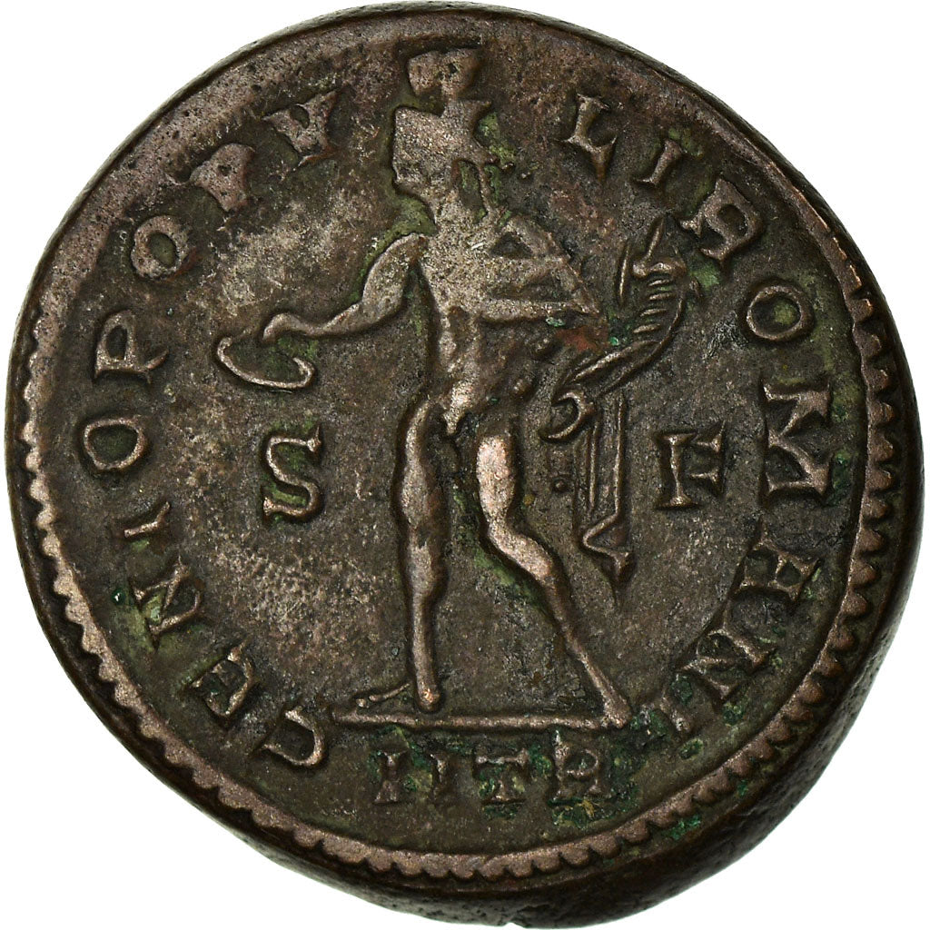 Coin, Constantius I, Follis, 302-303, Trier, EF(40-45), Billon, RIC:530a