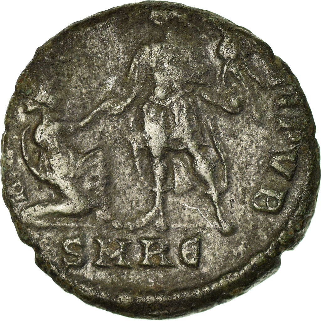 Moneta, Theodosius I, Maiorina, Roma, EF(40-45), Miedź