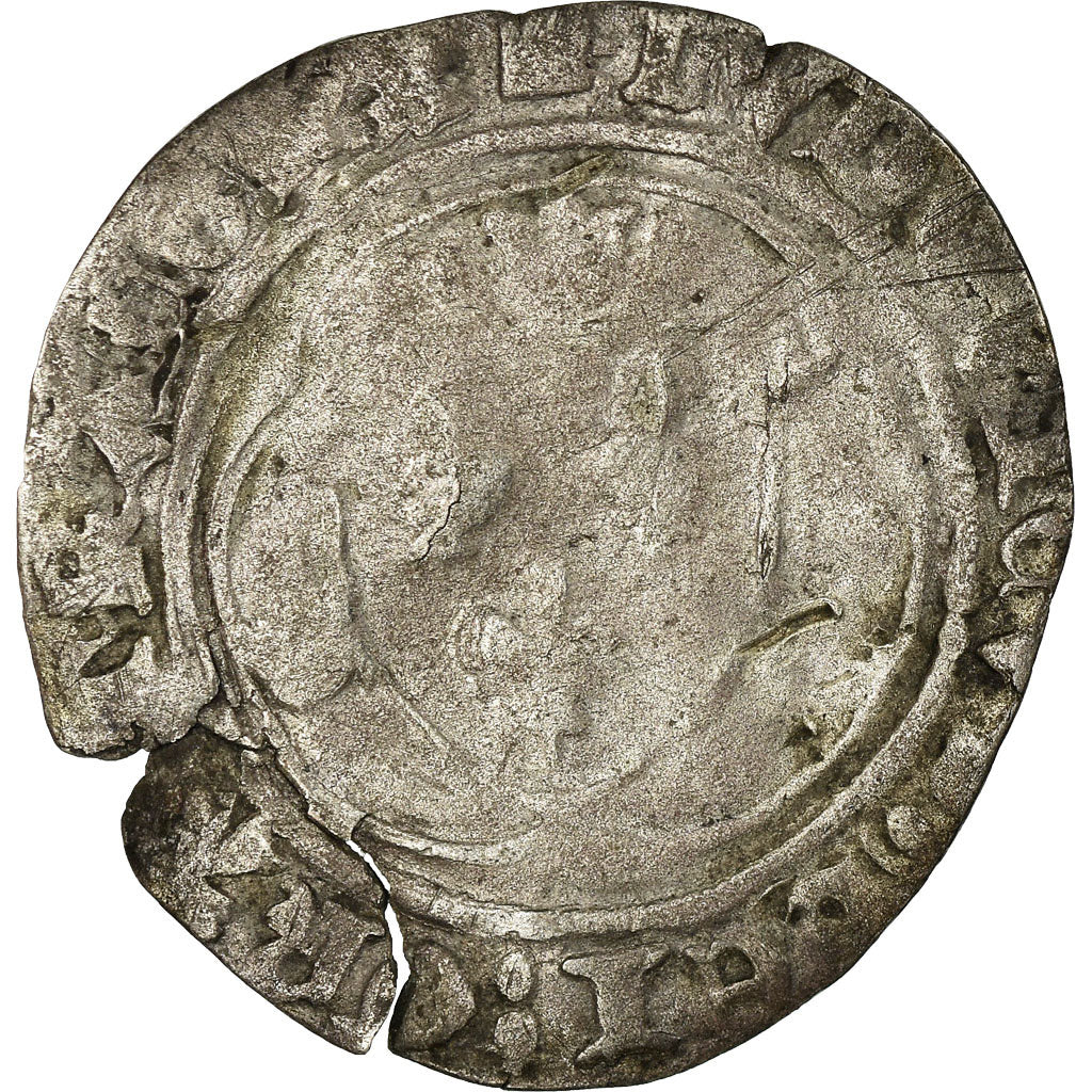 Monnaie, France, Louis XI, Blanc à la couronne, Poitiers, B+, Billon