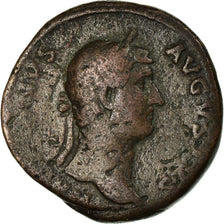Moeda, Hadrian, As, 130 BC, Roma, VF(20-25), Bronze