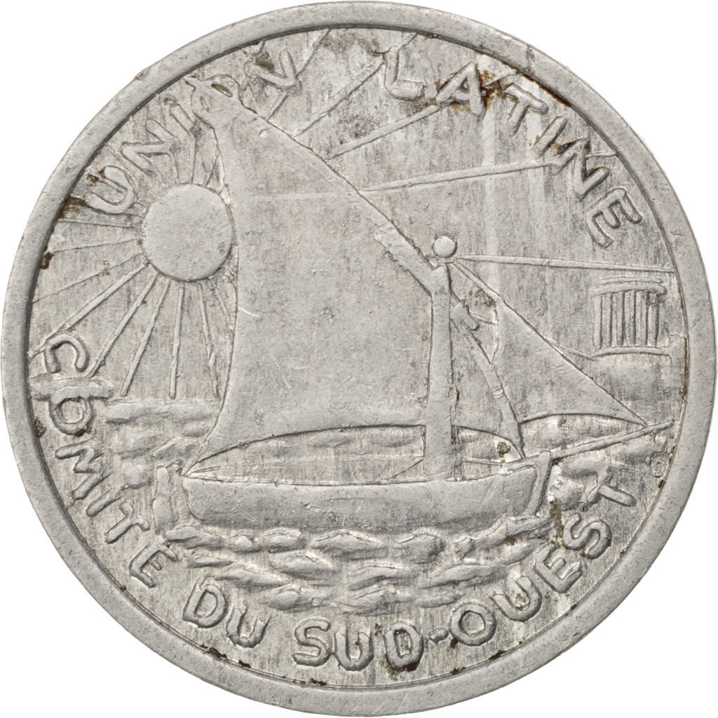 France, 25 Centimes, EF(40-45), Aluminium, Elie #15.9, 1.40
