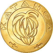 Coin, Katanga, 5 Francs, 1961, MS(60-62), Gold, KM:2a