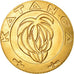 Coin, Katanga, 5 Francs, 1961, MS(60-62), Gold, KM:2a