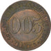 France, 5 Centimes, EF(40-45), Copper, Elie #25.2, 2.12