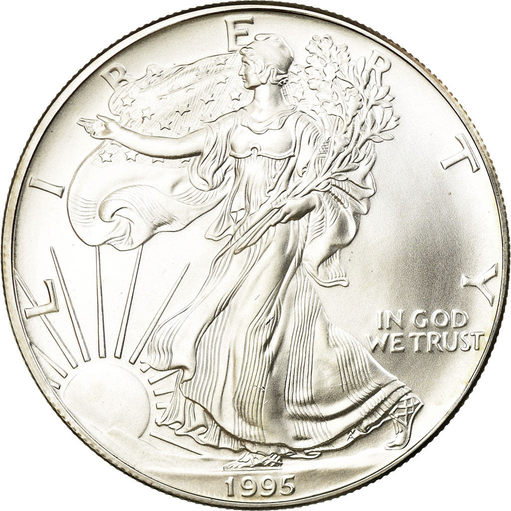 Coin, United States, Dollar, 1995, U.S. Mint, Philadelphia, MS(65-70), Silver