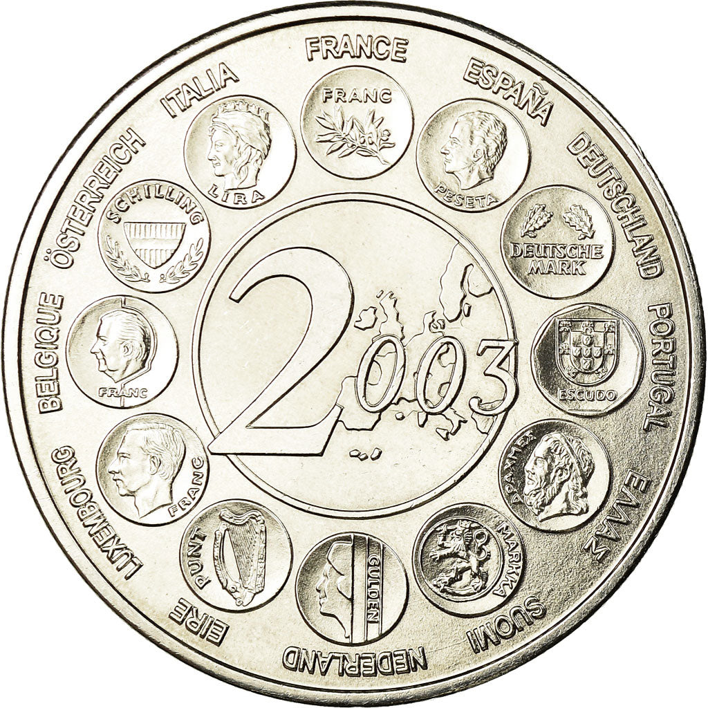 France, Medal, L'Europe des 15, essai, 2003, MS(64), Copper-nickel