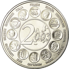 France, Medal, L'Europe des 15, essai, 2003, MS(64), Copper-nickel