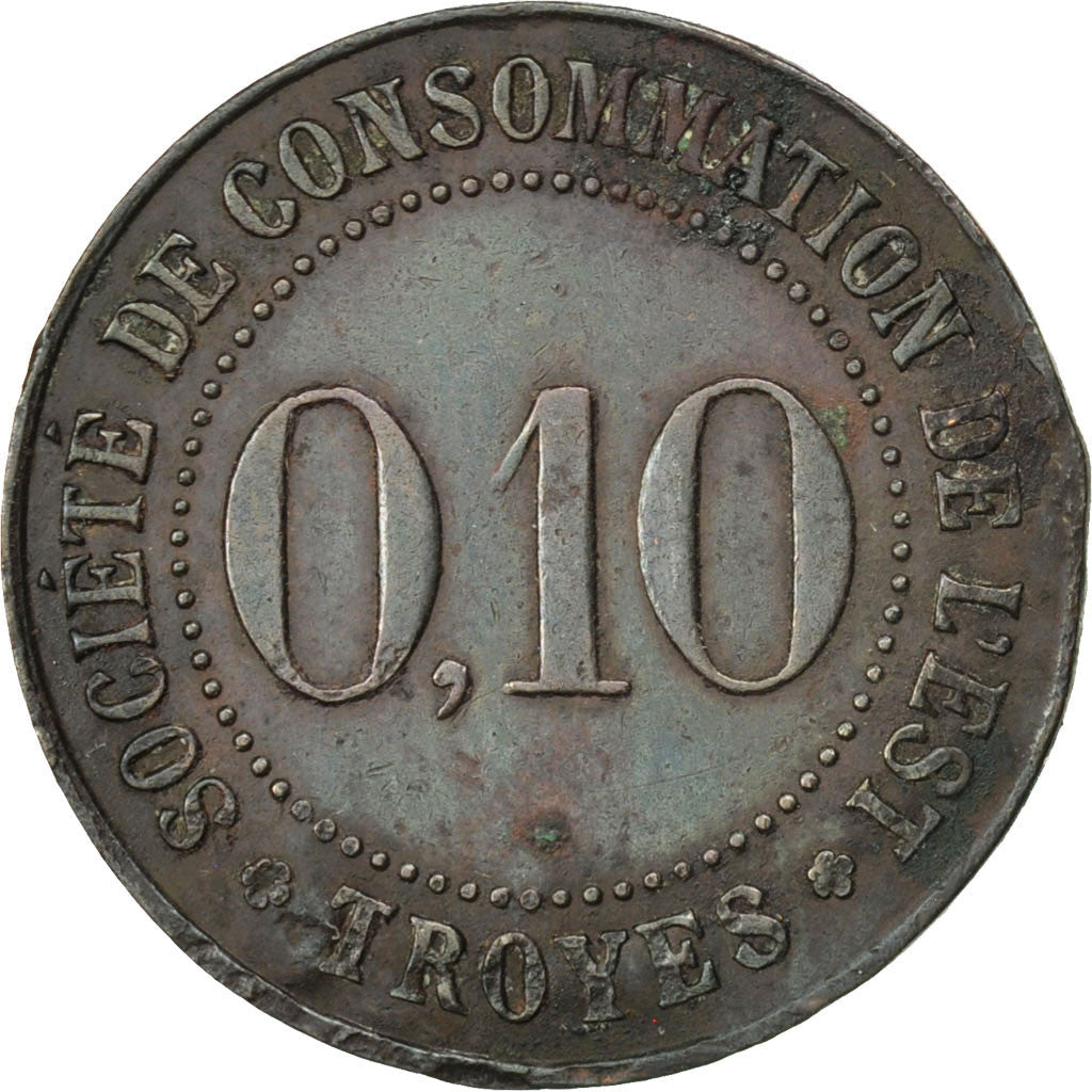 Coin, France, 10 Centimes, VF(30-35), Copper, Elie:25.3