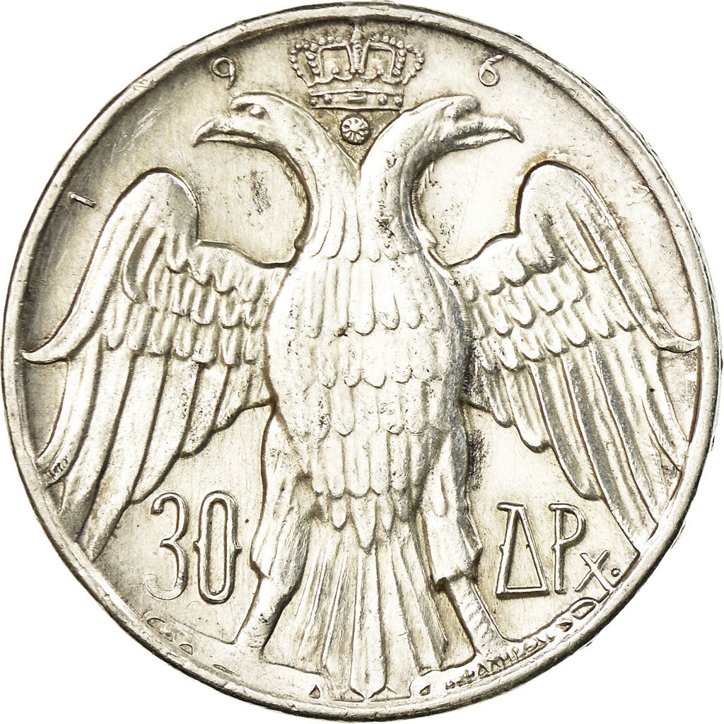 Coin, Greece, Constantine II, 30 Drachmai, 1964, Kongsberg, EF(40-45), Silver
