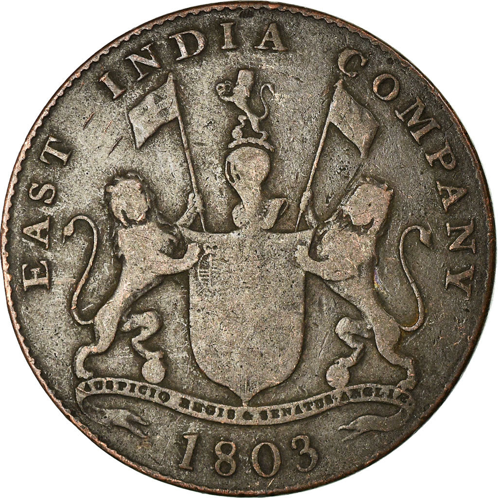 Coin, INDIA-BRITISH, MADRAS PRESIDENCY, 20 Cash, 1803, Soho Mint, Birmingham