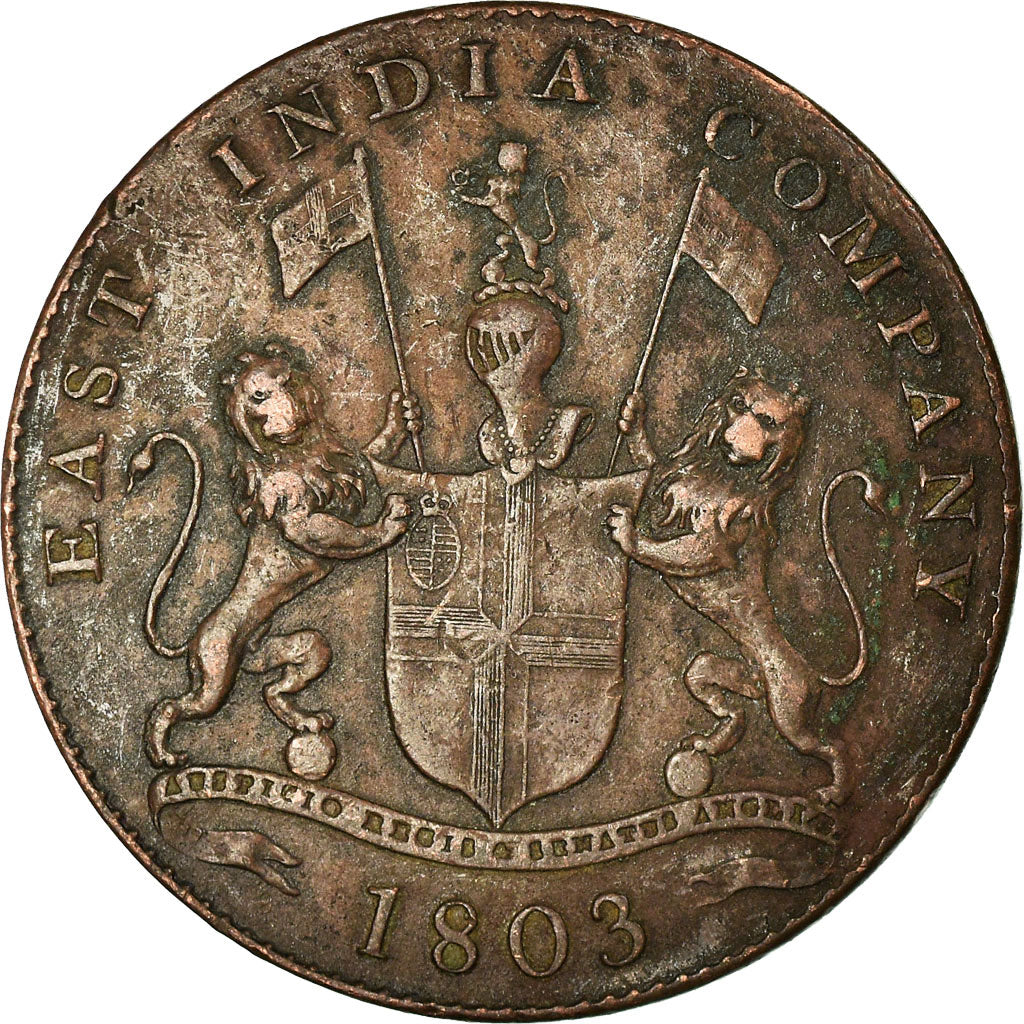 Monnaie, INDIA-BRITISH, MADRAS PRESIDENCY, 20 Cash, 1803, Soho Mint, Birmingham