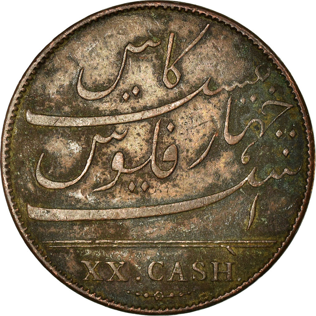Monnaie, INDIA-BRITISH, MADRAS PRESIDENCY, 20 Cash, 1803, Soho Mint, Birmingham