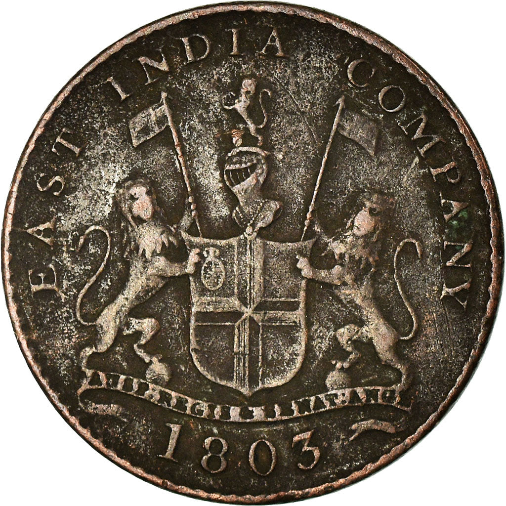 Coin, INDIA-BRITISH, MADRAS PRESIDENCY, 5 Cash, 1 Falus, 1803, Soho Mint
