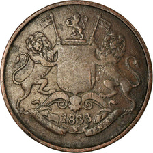 Coin, INDIA-BRITISH, BOMBAY PRESIDENCY, 1/4 Anna, Paisa, 1833, Calcutta