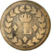 Moneta, Francia, Louis XVIII, Decime, 1814, Strasbourg, MB, Bronzo, KM:701
