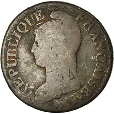 Coin, France, Dupré, 5 Centimes, 1799, Lille, F(12-15), Bronze, KM:640.11