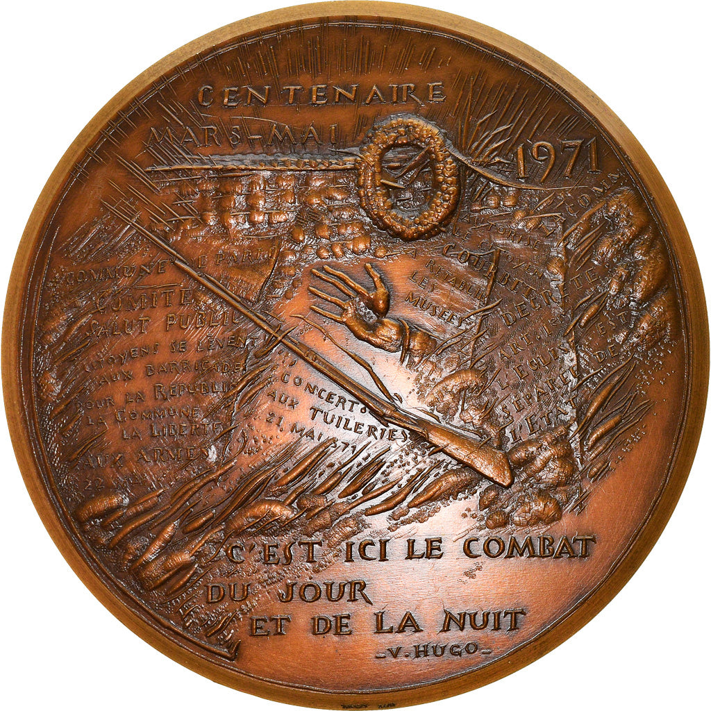 France, Médaille, Centenaire de la Commune de Paris, Victor Hugo, History