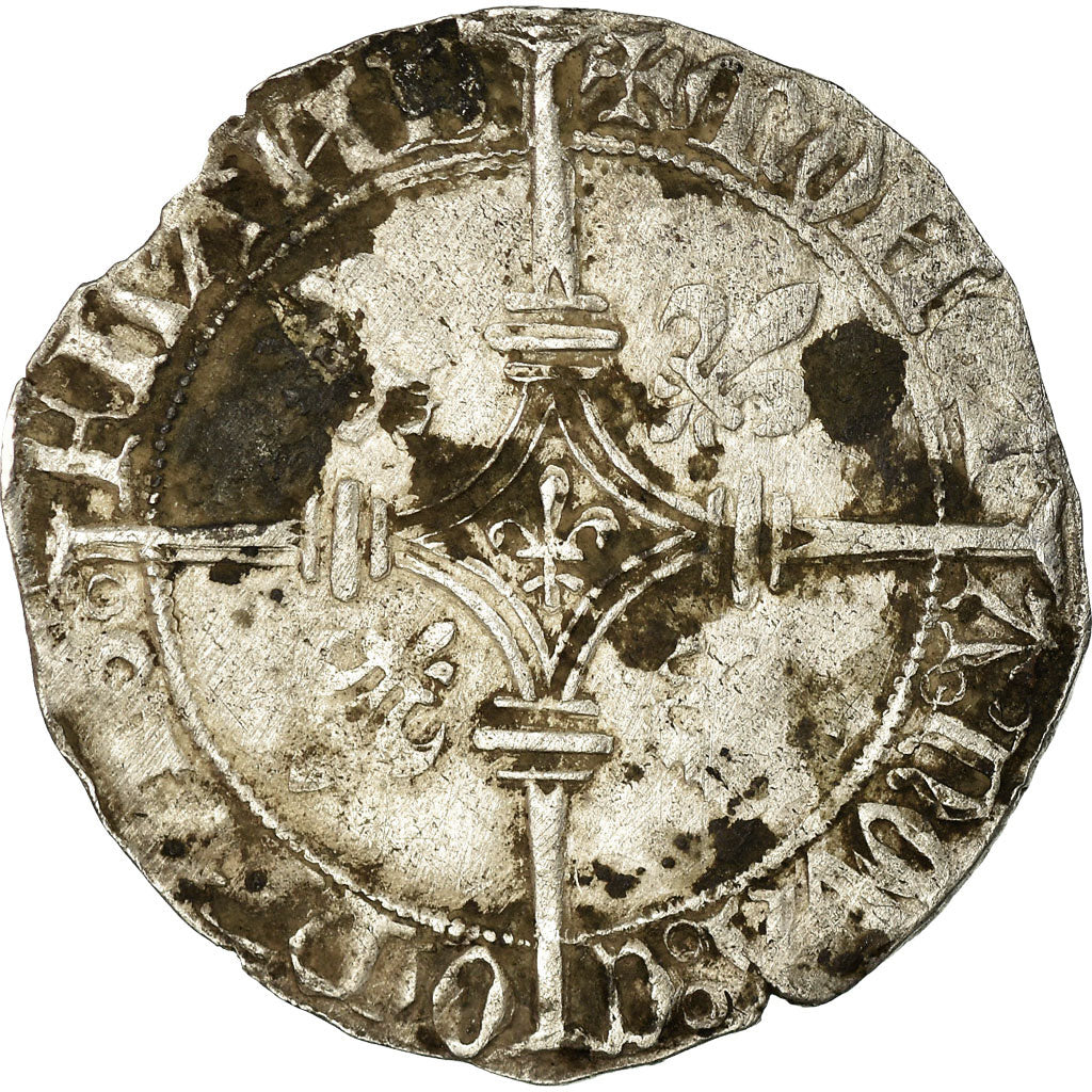 Coin, France, Flanders, Double gros vierlander, Bruges, EF(40-45), Silver