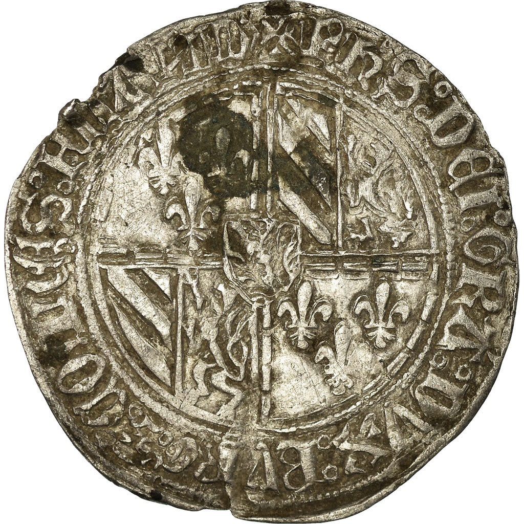 Munten, Frankrijk, Vlaanderen, Double gros vierlander, Bruges, ZF, Zilver