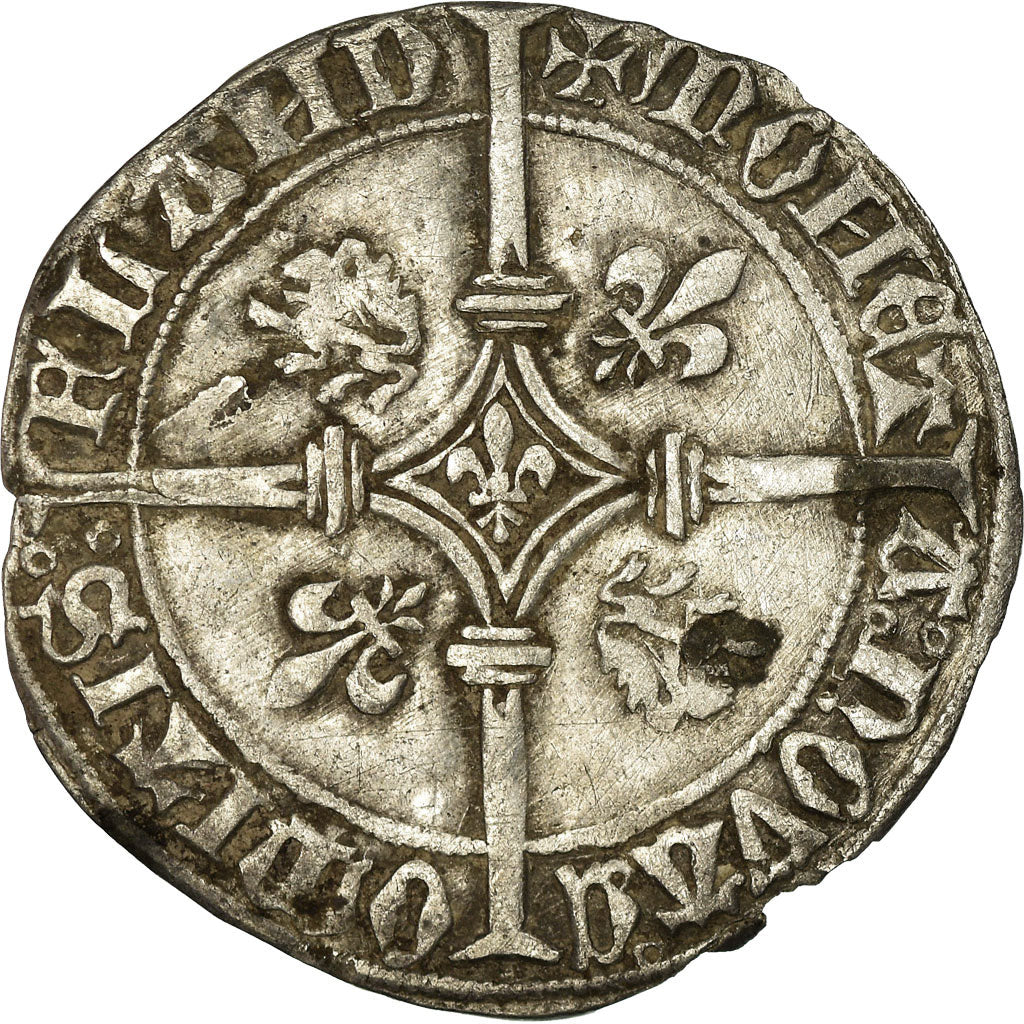 Munten, Frankrijk, Vlaanderen, Double gros vierlander, Bruges, ZF, Zilver