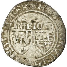 Monnaie, France, Henri VI de Lancastre, Blanc aux Écus, Troyes, TB+, Billon