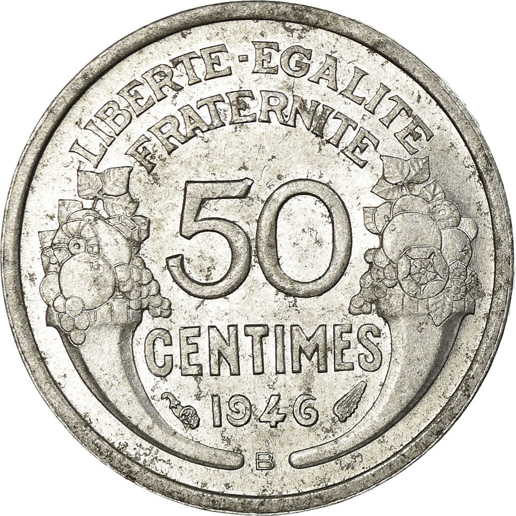 Coin, France, Morlon, 50 Centimes, 1946, Beaumont - Le Roger, AU(55-58)