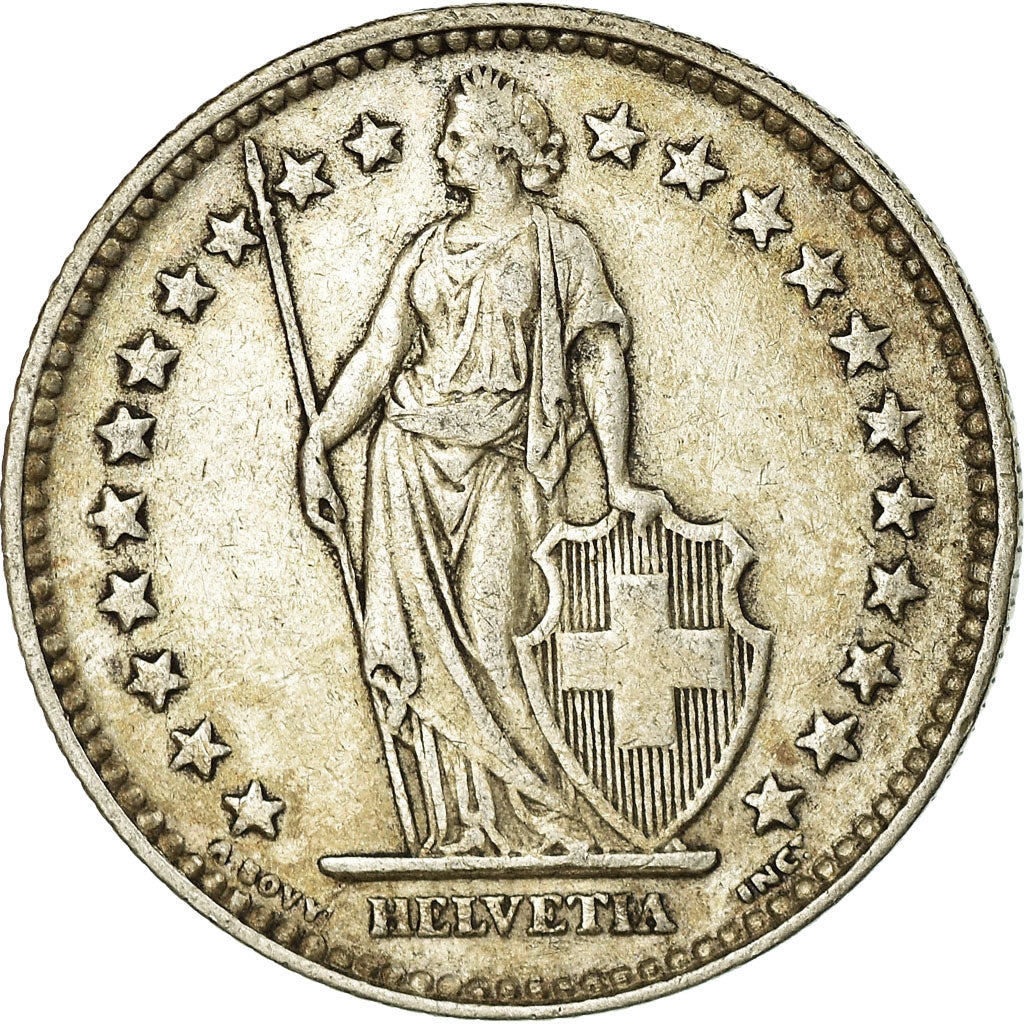 Coin, Switzerland, 2 Francs, 1940, Bern, VF(30-35), Silver, KM:21