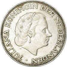 Münze, Niederlande, Juliana, 2-1/2 Gulden, 1960, SS+, Silber, KM:185