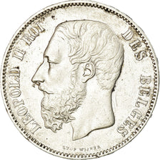Monnaie, Belgique, Leopold II, 5 Francs, 5 Frank, 1875, TTB+, Argent, KM:24