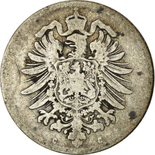 Coin, GERMANY - EMPIRE, Wilhelm I, Mark, 1875, Frankfurt, VF(20-25), Silver