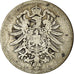 Coin, GERMANY - EMPIRE, Wilhelm I, Mark, 1875, Frankfurt, VF(20-25), Silver