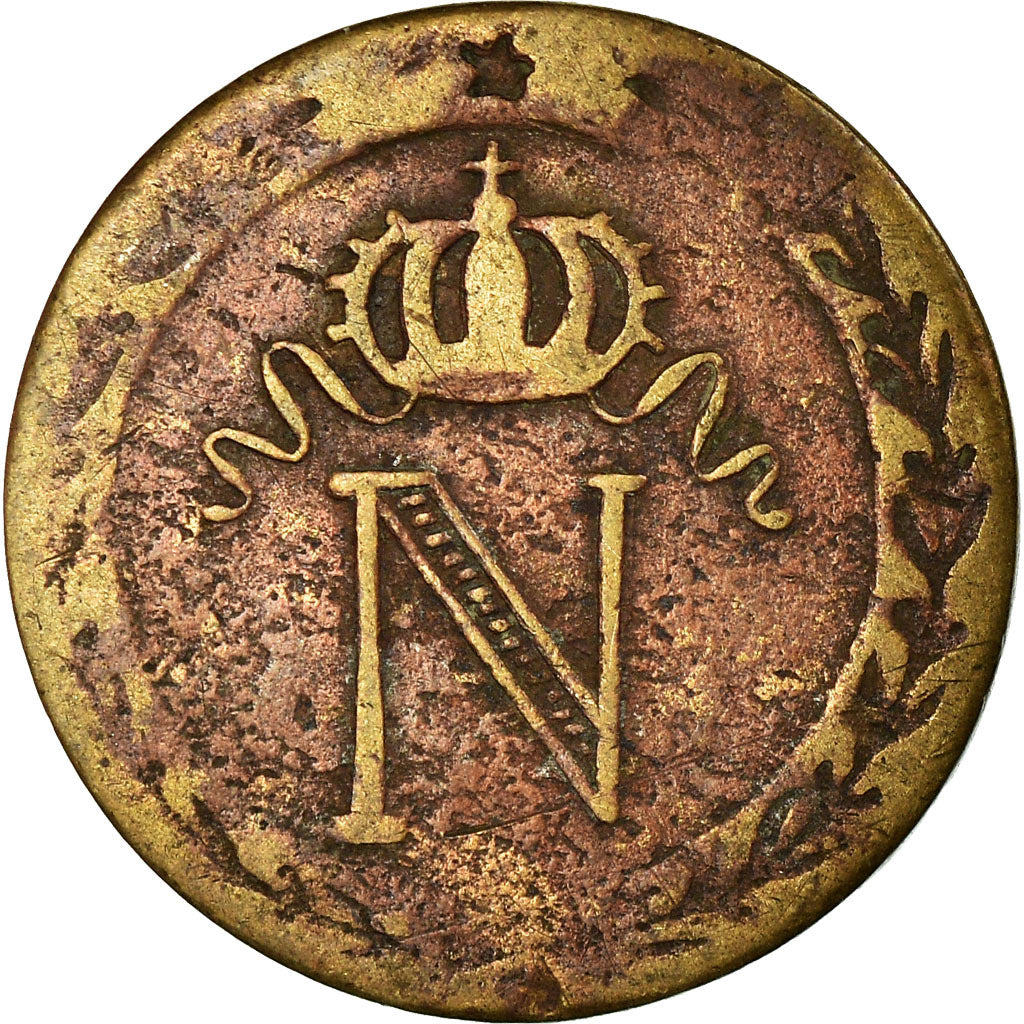 Coin, France, Napoléon I, 10 Centimes, 1808, La Rochelle, VF(30-35), Billon