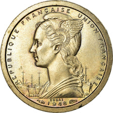 Coin, SAINT PIERRE & MIQUELON, Franc, 1948, Paris, MS(65-70), Copper-nickel