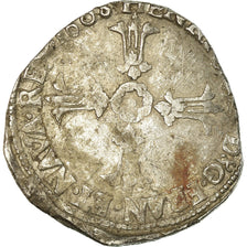 Coin, France, Henri IV, 1/4 d'écu à la croix feuillue de face, 1608, Bordeaux