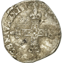 Monnaie, France, Louis XIII, 1/4 Écu à la croix, 1/4 Ecu, 1618, Bayonne, TB