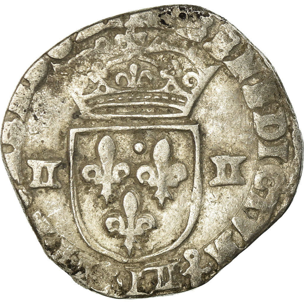 Monnaie, France, Louis XIII, 1/4 Écu à la croix, 1/4 Ecu, 1618, Bayonne, TB
