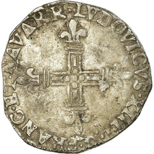 Moneta, Francja, Louis XIII, 1/4 Écu de Navarre, 1/4 Ecu, 1617, Saint Palais